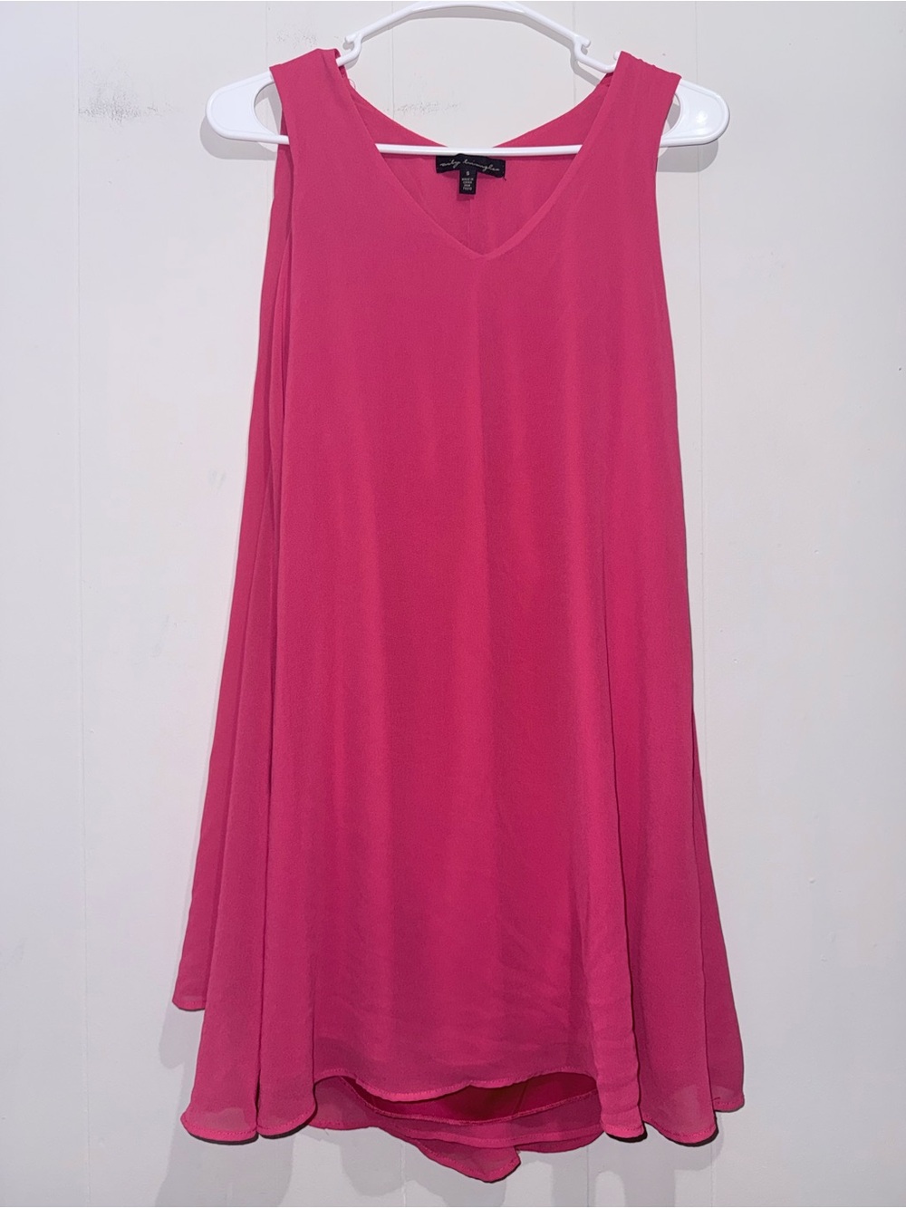 City Triangles Vintage Y2K Fuchsia High-Low Shift Dress S